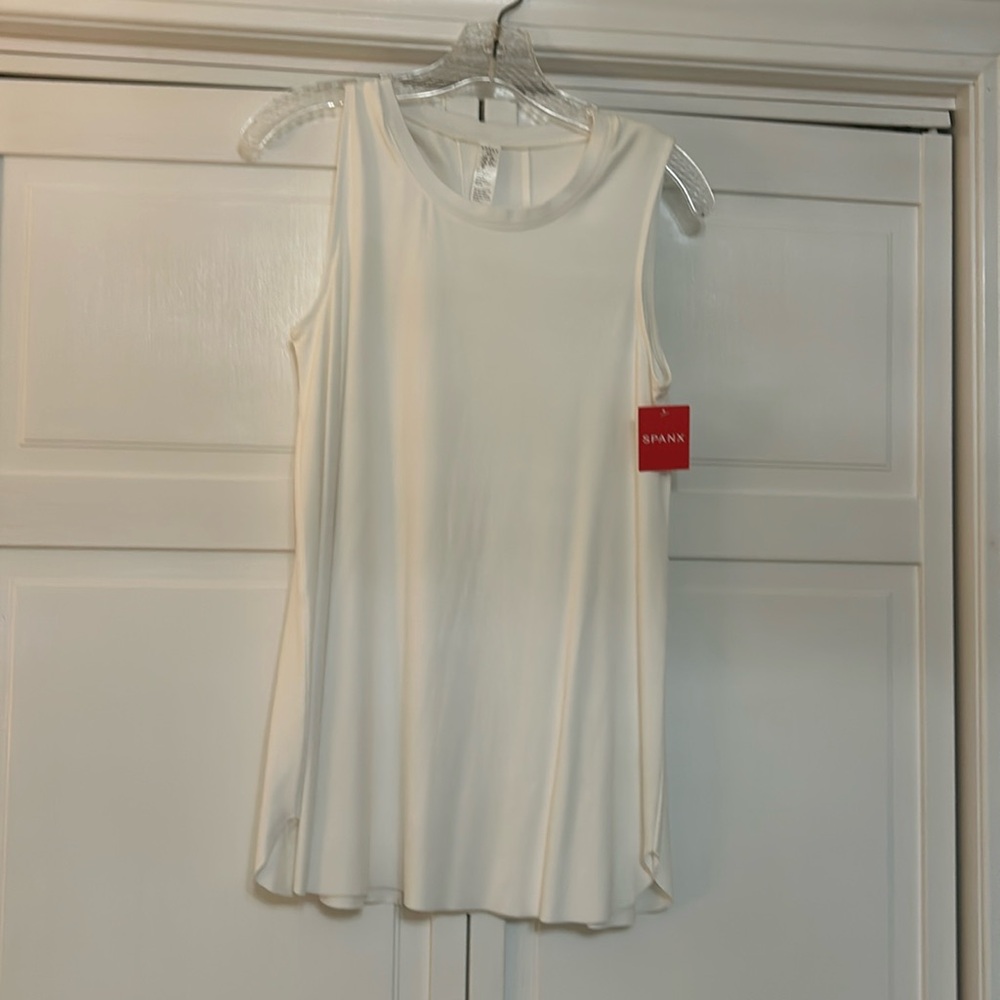 NWT SPANX sleeveless white top